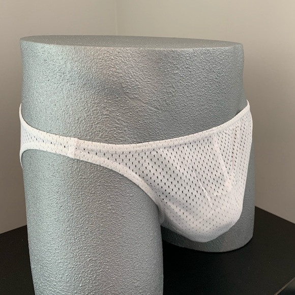 Football Mesh Brief - White B064* - Picture 2 of 14